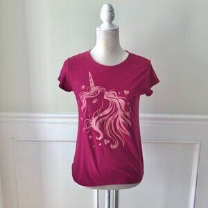 Place Girl's Glitter Sparkle Unicorn Shirt Top 14 XL